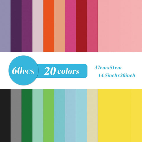 Bouiexye 60 Sheets 20 Multicolor Tissue Paper Rainbow Tissue Paper Bulk Gift Wrapping for DIY Art Craft Floral Birthday Party Festival...