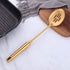 Slotted Spoon,Gold 14.69 inch Long Handle Cooking Utensil Kitchen Tool by BUY THINGS!...