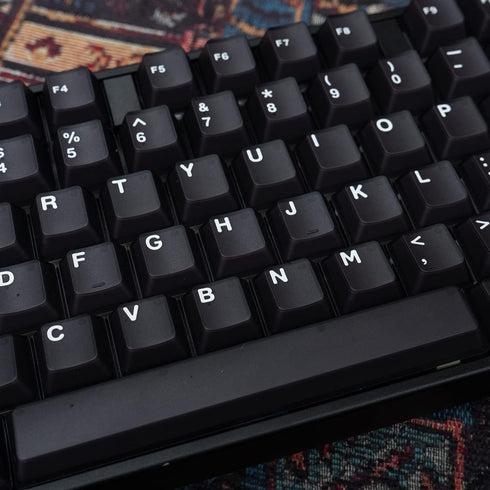 mintcaps Black Translucent Keycaps Cherry Profile Doubleshot Keycap Set 121 Keys Custom Keyboard Keycaps for 60% 65% 75% Cherry MX Mechanical Keyb...