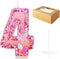 Birthday Candles Number 4,Pink Glitter Happy Birthday Cake Candles Handmade Sequin Numeral Candle...