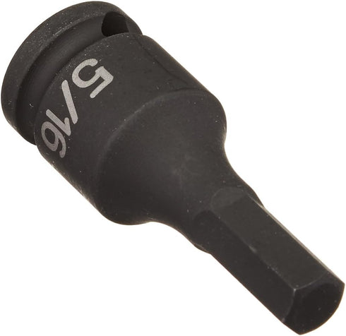 Grey Pneumatic (1910F) 3/8" Drive x 5/16" Hex Driver Socket , Black...