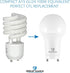 Great Eagle Lighting Corporation 15W (100W Equivalent) GU24 LED Light Bulb Dimmable 5000K Daylight, UL, replace CFL Twist-in 2 Prong (4-Pack)...