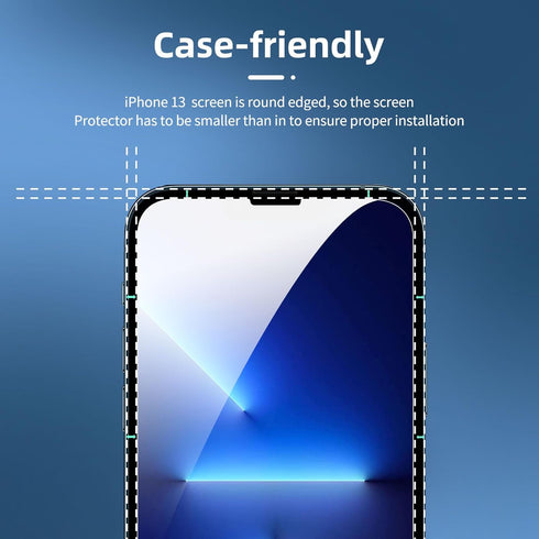 NEW'C 3 Pack, Designed for iPhone 14, 13, 13 Pro (6.1") Screen Protector Tempered Glass, Case Friendly Anti Scratch Bubble Free Ultra Resistant......