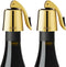 OWO Wine Bottle Stopper Wine Saver with Silicone Stainless Steel Decorative Wine Preserver Wine Toppers Stopper Reusable Wine Corks Keeps Wine Fre...