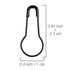 500 Pcs 0.8" Safety/Clothing Tag Pins - DIY Home Accessories (Green)...