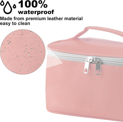 Travel Makeup Bag Organizer, Travel Toiletry Bag for Women Make Up Bag Organizer, Makeup Organizer Bag,Portable Travel Cosmetic Bags Organizer Sto...