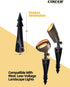 COLOER Landscape Lights Ground Stake Spikes Replacement PVC-Medium Size with Cut, 1/2" NPS Thread Universal Slot Large Ground Post, Ground Stakes ...