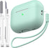 AirPods Pro 2nd Generation Case Cover, Military Grade Anti-Fall Soft Silicone Shock-Absorbing AirPods Pro Case Skin Touch with Keychain and Cleani...