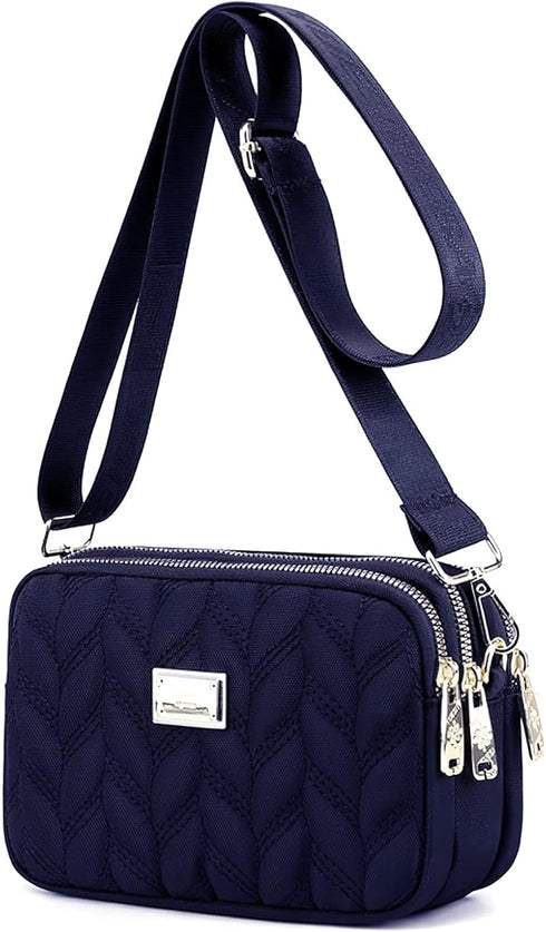 WITERY Small Crossboby Purse for Women - Waterproof Nylon Crossbody Phone Purse Shoulder Bag with Adjustable Strap...