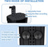 Aquarium Power Filter(3.5W), Turtle Tank Filter, Silent Low-Water Filter for Small Fish Tank, Reptile Tank Up to 15Gallon, with 4pcs Cartridges.(B...