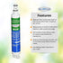 Aqua Fresh WF293 Refrigerator Water Filter Replacement Compatible with 4396701 Replacement for 9915, EDR6D1, RWF2000A, LC200V, RWF1021, Filter 6, ...