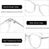 ZENOTTIC Round Optical Glasses Transparent Frame Clear Lens Eyewear Non-prescription Eyeglasses for Women...