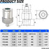 TAILONZ PNEUMATIC 304 Stainless Steel Male Straight 6MM Tube OD x M6 Thread Push to Connect Fittings PC6-M6 (Pack of 5)...