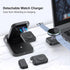 Wireless Charger for Samsung, RAUGEE Foldable 3 in 1 Fast Wireless Charging Station for Samsung Galaxy S24/24+/24 Ultra/S23 Ultra/S23+/S22/Z Fold/...