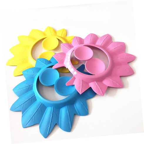 ibasenice 3pcs Baby Shower Cap Shower Caps for Kids Toddler Shampoo Baby Hair Shield Baby Shower Visor Cap Baby Safe Bath Cap Bath for Toddler Adj...