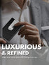 MOSIYEEF Minimalist Stealth Wallet for Men - Pop Up Men Wallet with Money Clip - Leather-wrapped Slim Compact Card Holder Carbon Fiber Card Wallet...