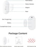 Door and Window Sensor Wireless, Mini Zigbee Door Sensor Alarm for Smart Home Security, Magnetic Door Alarm Sensor to Open/Closed State, Audible A...