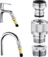 Sink Faucet Quick Connector,Faucet Adapter for Sink Connection Shower Hose/Garden Hose/Portable Washing Machine,Pet Bathing?Chrome....