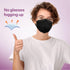 KN95 Disposable Face Mask 25 Pack 5-Ply Breathable Safety Masks Against PM2.5, Disposable Respirator Protection Mask for Men and Women Black...