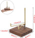 Hipiwe Adjustable Metal Arms Display Stand Easel with Wooden Base - Rocks Crystal Display Easel Holder for Mineral Agate, Gemstones, Fossils, Cora...