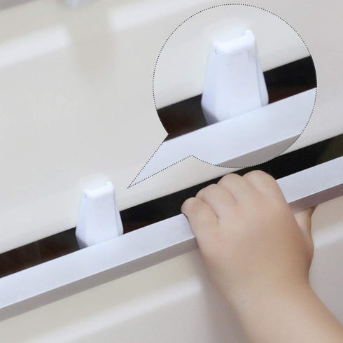 EUDEMON Plastic 8 Pack Kids Proofing Safety Drawer Stoppers Baby Safety Child Proofing Drawer Pinch Guards Easy to Install no Tools Need or Drill ...