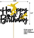 Skateboard Cake Topper - Happy Birthday Decorations for Skateboard Sport Theme Parties (6.7''x5.27'')...