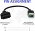 OBD2 Adapter Fit for KTM 6 Pin to 16Pin Motorcycle Diagnostic Cable,Fit for KTM Duke 125/200/690/990LC8/1190 RC8 Motorbike ECU Programming,Work wi...