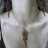 Tribal Wood Earrings and Necklace Set for Women, Long Spiral Dangling Earrings, Adjustable Cord Necklace, Wooden Jewelry...