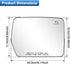 TOP-MAX F150 Passenger Right Side Mirror Glass Replacement Compatible with 2004-2014 Ford F150, with Holder Convex Heated Mirror for 4L3Z17K707DA ...