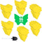 Fruit Fly Sticky Traps, sticky traps for bugs 96 pack Yellow Double Side Sticky Trap with Shovel for Gnat, Fruit Fly, White Fly, Aphid, Leaf Miner...