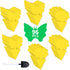 Fruit Fly Sticky Traps, sticky traps for bugs 96 pack Yellow Double Side Sticky Trap with Shovel for Gnat, Fruit Fly, White Fly, Aphid, Leaf Miner...
