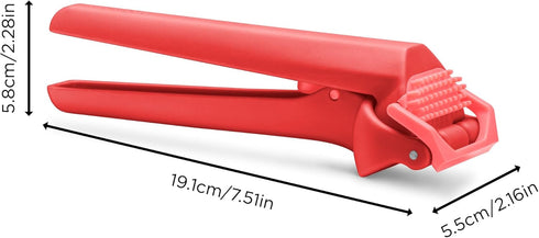 Dreamfarm Garject Lite 2-In-1 Garlic Peeler, Garlic Press & Mincer with Garlic Peel Ejector, Nylon - Red...