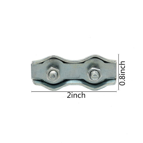 12 pcs M5 Poly Rope Connectors, Wires Splicer Galvanized Steel Connectors for Electric Fences Wires...