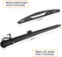 Rear Window Wiper Arm Blade Set Replacement For Cadillac Escalade,GMC Yukon,Chevy Tahoe Suburban,2007-2013 - Back Windshield Wiper Accessories OEM...