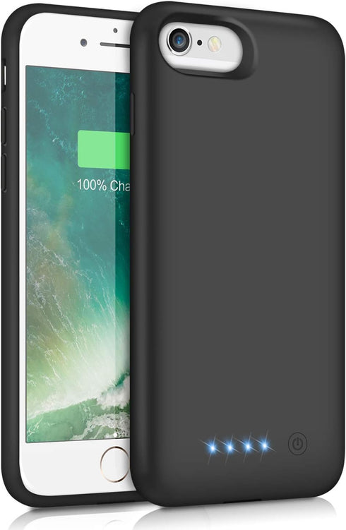 Pxwaxpy Battery Case for iPhone 8/7/6s/6/SE(2022/2020), 6000mAh Rechargeable Charging Case for iPhone 8/7 Portable Battery Pack for iPhone 6s/6/SE...