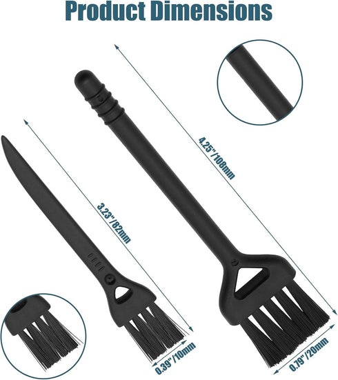 Keyboard Cleaning Brush, 6 Pcs Plastic Handle Nylon Anti Static Brush Kit Fit for Computer Keyboard, Laptop, Phone, Car Interior Detailing Cleanin...