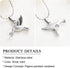 constantlife Hummingbird Cremation Jewelry Keepsake Stainless Steel Human Pet Urn Necklace for Ashes for Women Men Memorial Pendant...