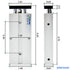 TAILONZ PNEUMATIC 10mm Bore 75mm Stroke Double-Rod Double-Acting Aluminum Pneumatic Air Cylinder TN10-75...