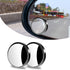 2 PCS Car Reversing Blind Spot Mirror, 2.16" x 0.39" High-definition Glass 360° Large Viewing Angle Round Mirror, Self-adhesive ABS Anti-collision...