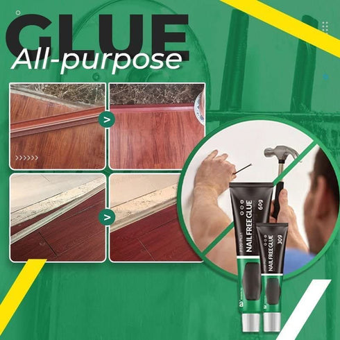 All-Purpose Glue, Nail-Free Glue Adhesive Sealant, Multifunctional Adhesive Glue Universal Strong Plastic Glue for Resin Ceramic Metal Glass (3pcs...