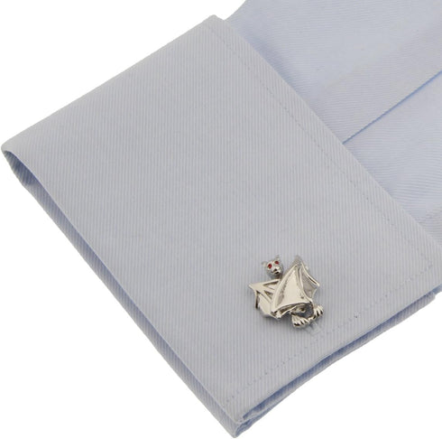 Bat Halloween Vampire Pair Cufflinks in a Presentation Gift Box & Polishing Cloth...
