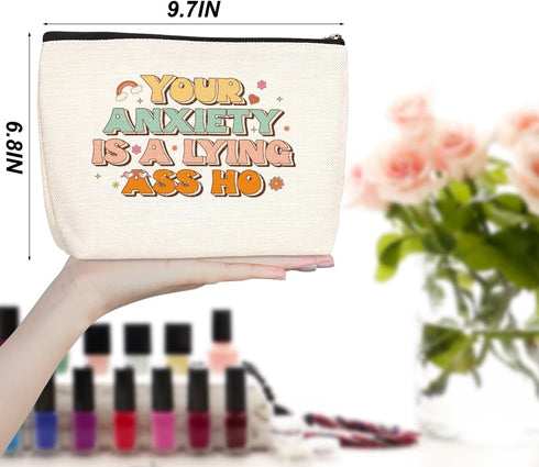 Office Gifts Supplies Mental Health Gifts Makeup Bag Motivational Gifts Cosmetic Travel Bag Gifts for Coworkers Women Leader Mother Employee Best ...