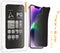ARMOR Flexible Glass Screen Protector for iPhone 14 Plus, Privacy Guard with 9H...