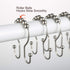 Goowin Shower Curtain Hooks, 12 Pcs Shower Curtain Rings, Stainless Steel Shower Curtain Hooks Rings Rust Proof, Smooth Sliding Anti-Drop Double S...