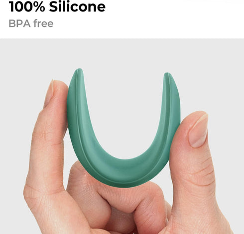 Carrotez Small Silicone Coffee Spoon Rest 2 pcs (0.2" x 1.6" x 3.74"), Spoon Holder Flexible almond-Shaped for Next to Coffee Maker - Kitchen Uten...