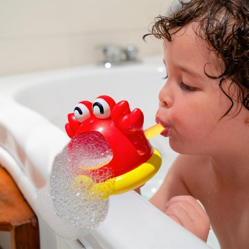 Bath Bubble Machine for Kids, No Battery Required Crab Bathtub Bubble Maker Water Toys for Baby Toddlers, Fun Summer Foam Machine for Outdoor Game...
