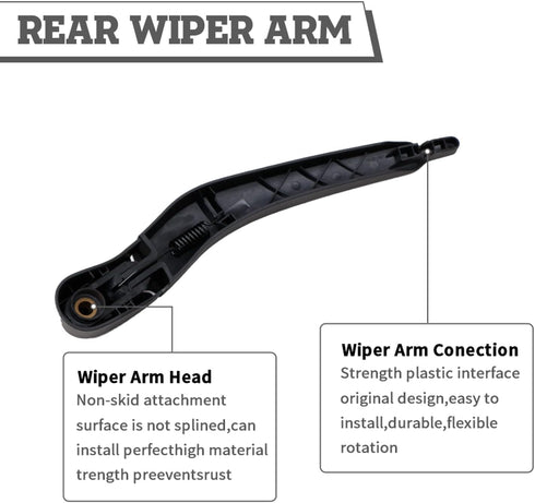 Rear Wiper Arm Blade Nut Set Replacement for Buick Enclave 2008-2017, Rear Wiper Cover Accessories Assembly, Wiper Cap Set for Back Windshield Win...