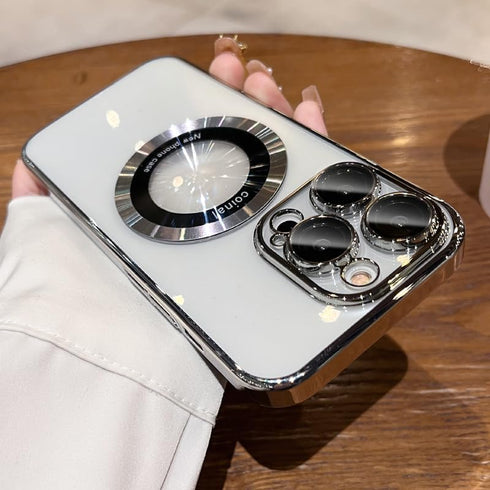 Magnetic Clear Case for iPhone 15 Pro Max (6.7") - MagSafe Wireless Charging Compatible, Full Proof Camera Protection, Shockproof Bumper, Anti-Scr...