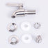 Replacement Spigot Spout for Beverage Dispenser, Solid Stainless Steel Water Dispenser Replacement Faucet with Anti-Clogging Cap Polished Finished...