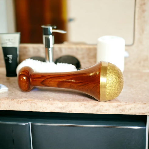 Bronze Kansa Vatki Cup with Wooden Handle Ayurvedic Detox Foot Massager Relaxation and Deep Cleaning Ancient Indian Technique Ayurvedic Kansa Vatk...